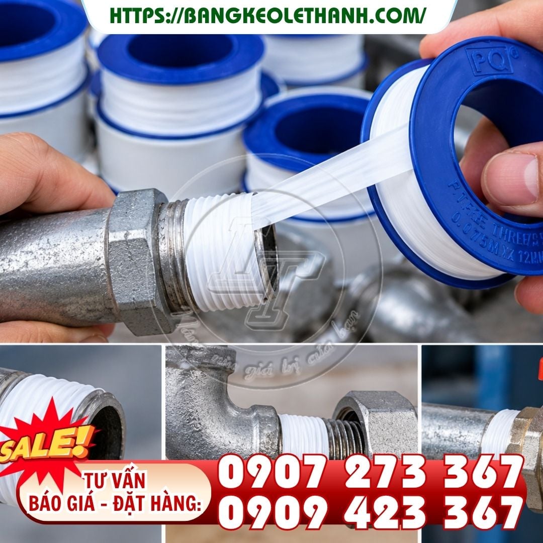 Băng keo cao su non quấn ren ống