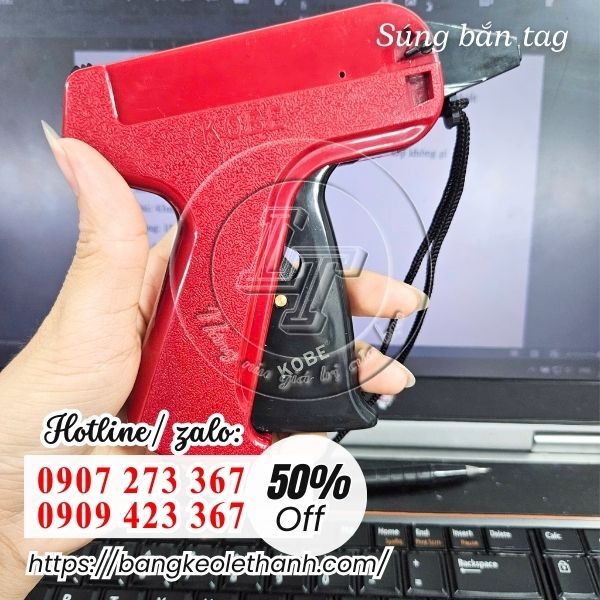 Súng bắn tag quần áo, giày dép, túi xách