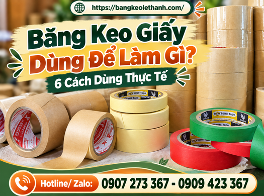 Băng Keo Giấy Dùng Để Làm Gì? 6 Cách Dùng Thực Tế