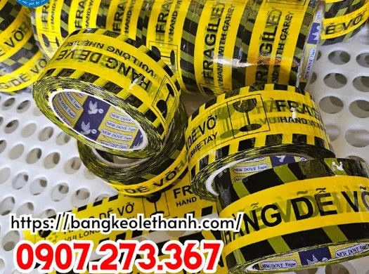 Bỏ sỉ băng keo hàng dễ vỡ giá rẻ 6 cuộn/ cây