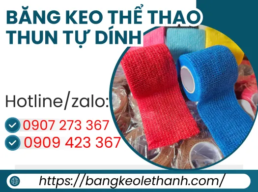Băng keo thể thao thun dán tự dính đủ màu giá sỉ