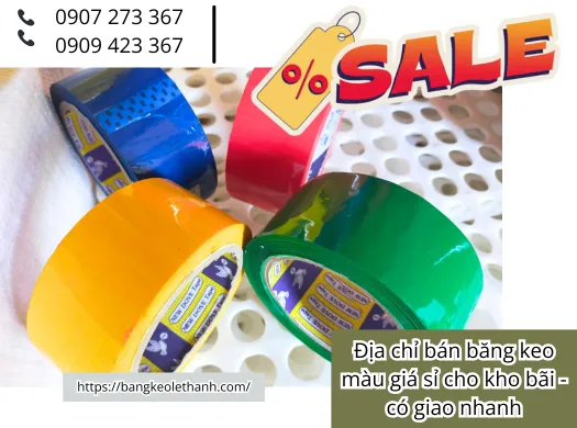 Địa Chỉ Bán Băng Keo Màu Giá Sỉ Cho Kho Bãi – Có Giao Nhanh