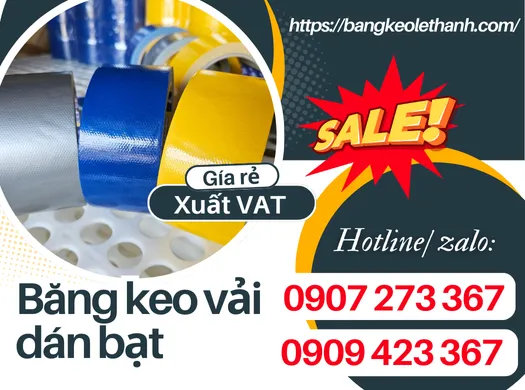 Địa chỉ bán băng keo vải dán bạt giá rẻ uy tín