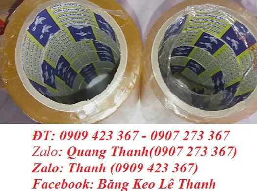 BÁN VÀ CUNG CẤP BĂNG KEO TRONG 4F8*1.3KG* LÕI 4 LI, 6 CUỘN/CÂY