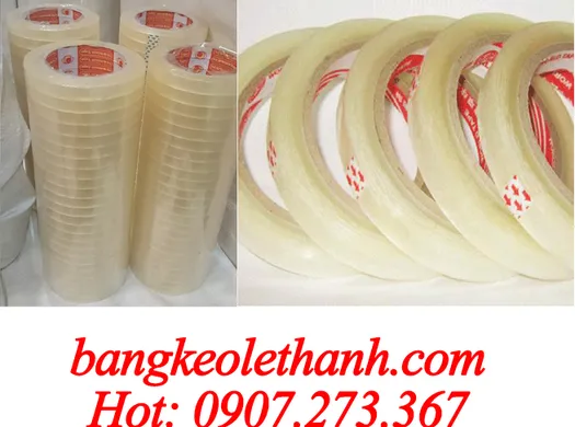 BĂNG DÍNH TRONG 1.2CM*100Y, 1F2*100Y GIÁ SỈ BĂNG KEO