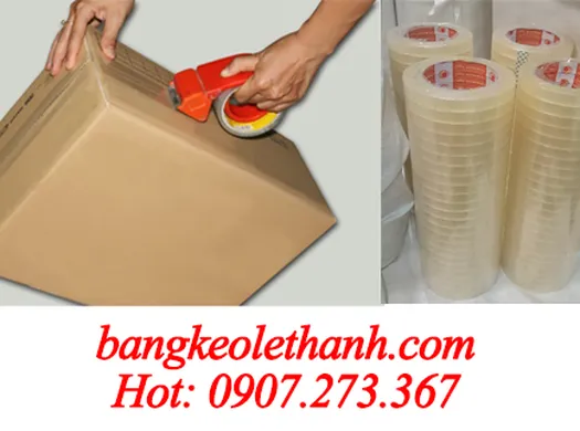 BĂNG DÍNH TRONG 5CM DÁN THÙNG - BĂNG KEO GIÁ SỈ