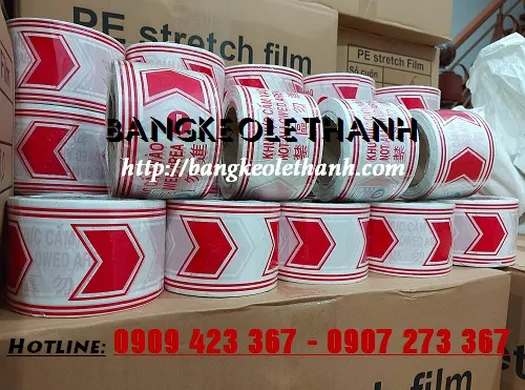 BĂNG KEO DÁN NỀN SỌC TRẮNG ĐỎ, SỌC VÀNG ĐEN CÁC LOẠI - BĂNG KEO GIÁ SỈ