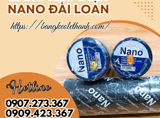 BĂNG KEO ĐIỆN NANO ĐÀI LOAN 20 YARD 10 CUỘN/ CÂY GIÁ RẺ