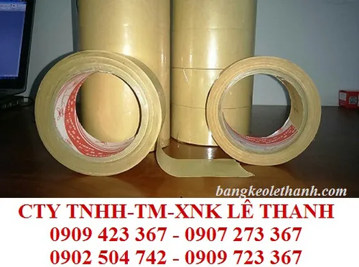 BĂNG KEO GIẤY DA BÒ CÁC LOẠI THẤM NƯỚC VÀ KHÔNG THẤM NƯỚC