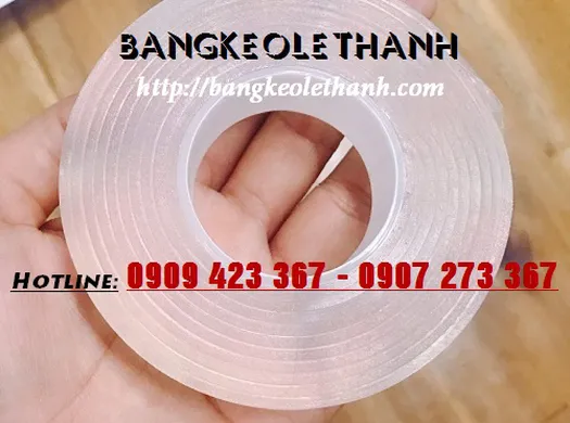 BĂNG KEO HAI MẶT TRONG SUỐT - Bangkeolethanh.com