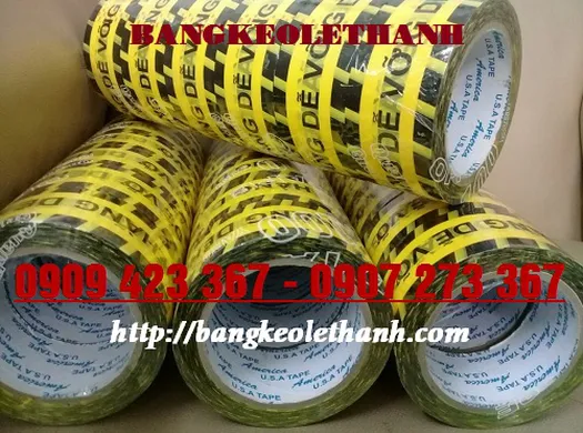 BĂNG KEO IN LOGO, IN CHỮ - BĂNG KEO NIÊM PHONG HÀNG DỄ VỠ