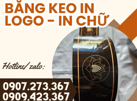 BĂNG KEO IN LOGO, IN CHỮ HÀNG DỄ VỠ GIÁ SỈ