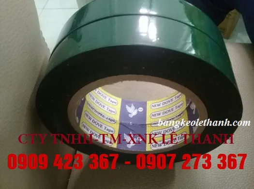 BĂNG KEO MÚT XỐP XANH ĐEN 24MM*8M, 12MM*10M