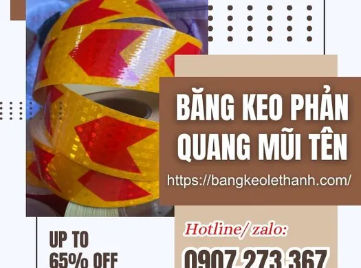 Băng keo phản quang mũi tên giá sỉ bán rẻ ở tiền giang