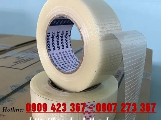 BĂNG KEO SỢI THỦY TINH CHUYÊN DÙNG QUẤN MÍ  THÉP, QUẤN ỐNG KIM LOẠI CHỊU LỰC CAO
