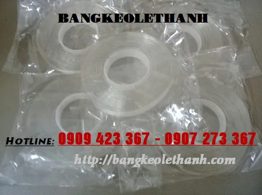 BĂNG KEO TRONG SUỐT HAI MẶT SIÊU BÁM DÍNH - CHỐNG THẤM CHỊU NHIỆT