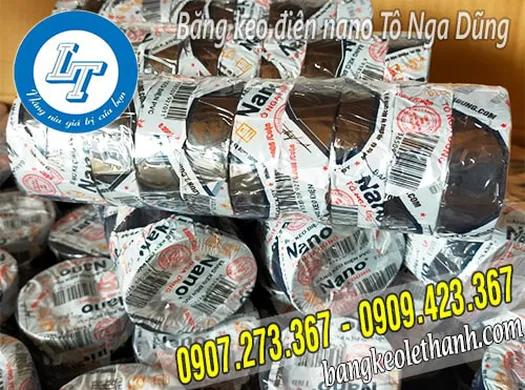 BỎ SỈ GIÁ RẺ BĂNG KEO ĐIỆN NANO TÔ NGA DŨNG CÂY 10 CUỘN