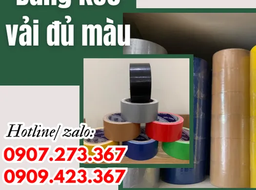 Bỏ sỉ lẻ băng keo vải đủ màu giá rẻ chất lượng