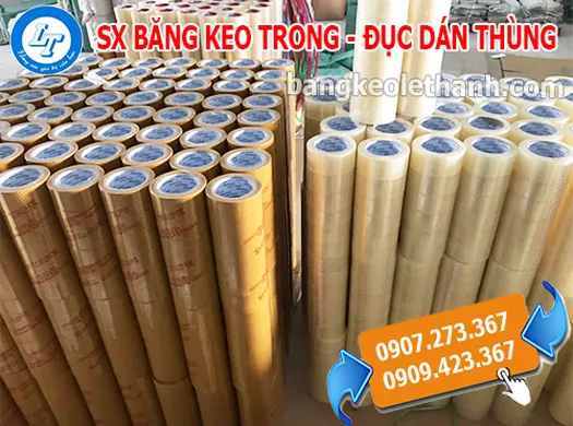 CÔNG TY SẢN XUẤT BĂNG KEO TRONG, ĐỤC DÁN THÙNG LỚN NHẤT TPHCM