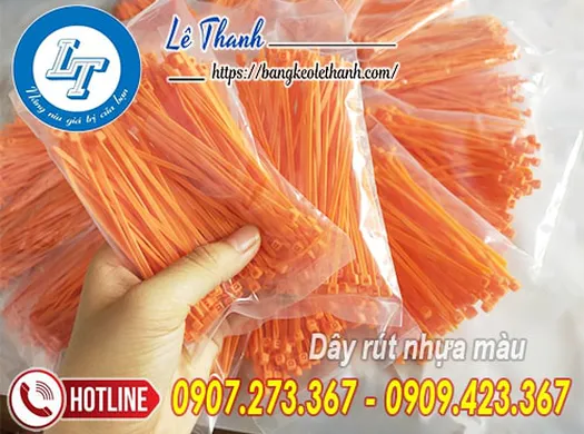 DÂY RÚT NHỰA MÀU TRẮNG, VÀNG, CAM, XANH BỎ MỐI GIẢ RẺ TẠI BÌNH TÂN - TP. HCM