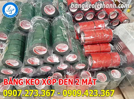 GIÁ RẺ BĂNG KEO XỐP ĐEN 2 MẶT DÙNG CHO NGÀNH IN VÀ SẢN XUẤT