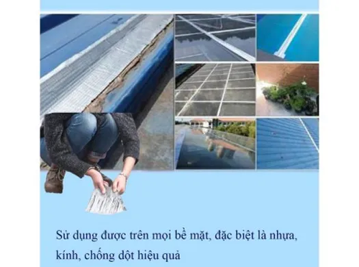 KHẮC PHỤC MÁI TÔN BỊ DỘT VỚI KEO CHỐNG THẤM ĐA NĂNG - CÔNG NGHỆ NHẬT