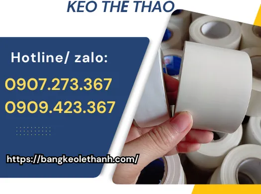 MUA BĂNG KEO ĐÁ BANH, BĂNG KEO THỂ THAO Ở ĐÂU GIÁ RẺ, CHẤT LƯỢNG TỐT?