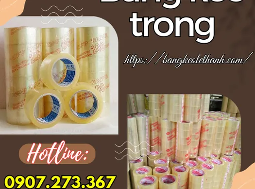Nguồn băng keo trong giá sỉ rẻ tại TPHCM