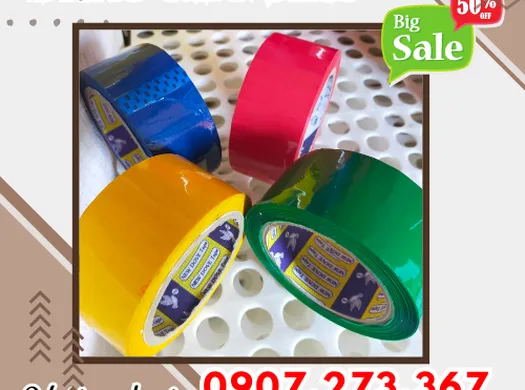 Nhà cung cấp băng keo màu giá sỉ, giá bán buôn
