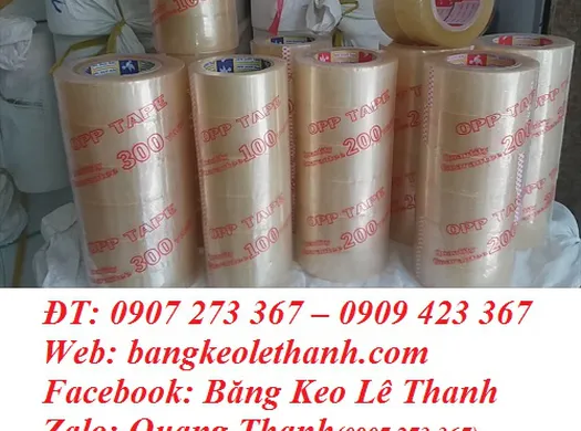 NHẬN CUNG CẤP BĂNG KEO TRONG 4F8*1.45KG* LÕI 4 LI, 6 CUỘN/CÂY
