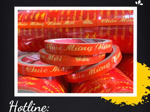 Nhận làm băng dính chúc mừng năm mới giá rẻ, tốt nhất TPHCM