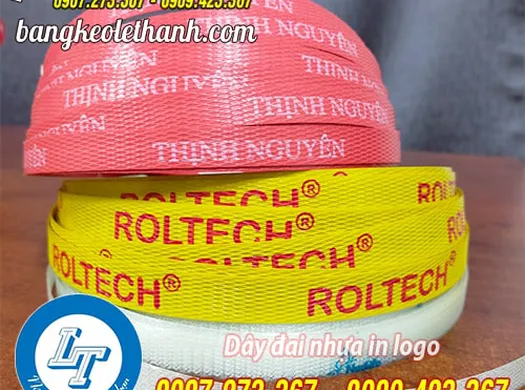 SẢN XUẤT DÂY ĐAI NHỰA IN LOGO GIÁ RẺ TẠI XƯỞNG