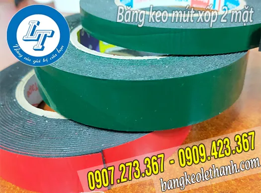 SỈ 1 BAO 25 CÂY BĂNG KEO MÚT XỐP 2 MẶT ĐEN GIÁ RẺ BÌNH CHÁNH, HCM