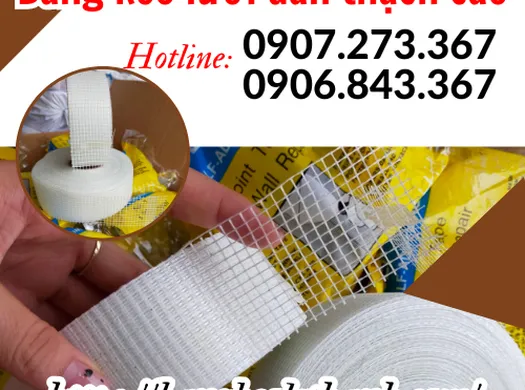 Sỉ băng keo lưới dán thạch cao đủ kích cỡ giá rẻ
