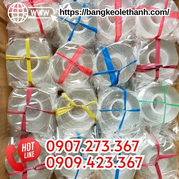 BĂNG DÍNH TRONG SUỐT HAI MẶT ĐA NĂNG