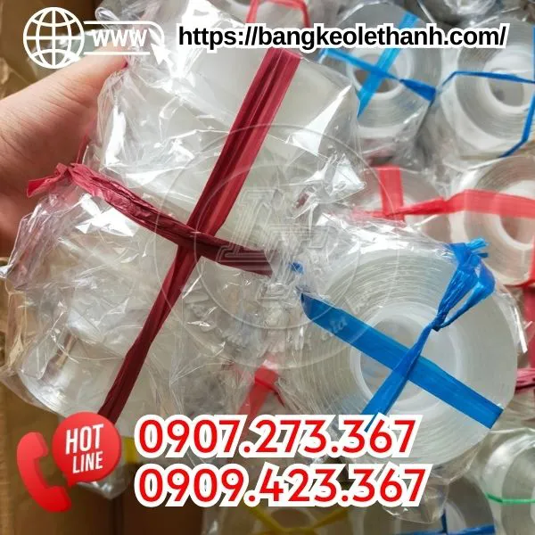 BĂNG DÍNH TRONG SUỐT HAI MẶT ĐA NĂNG