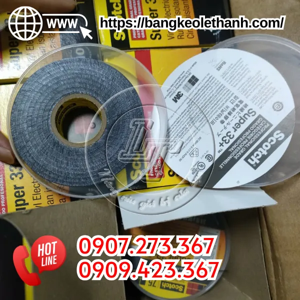 BĂNG KEO ĐIỆN 3M SCOTCH SUPER 33+