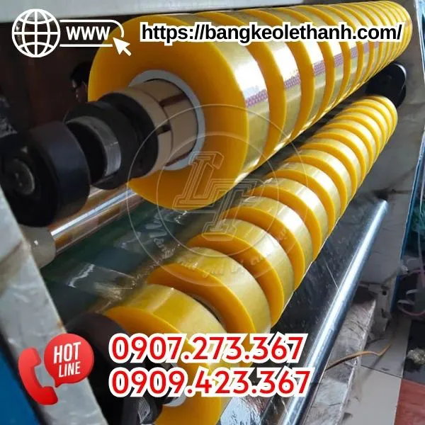 BĂNG KEO TRONG MÀU VÀNG CHANH