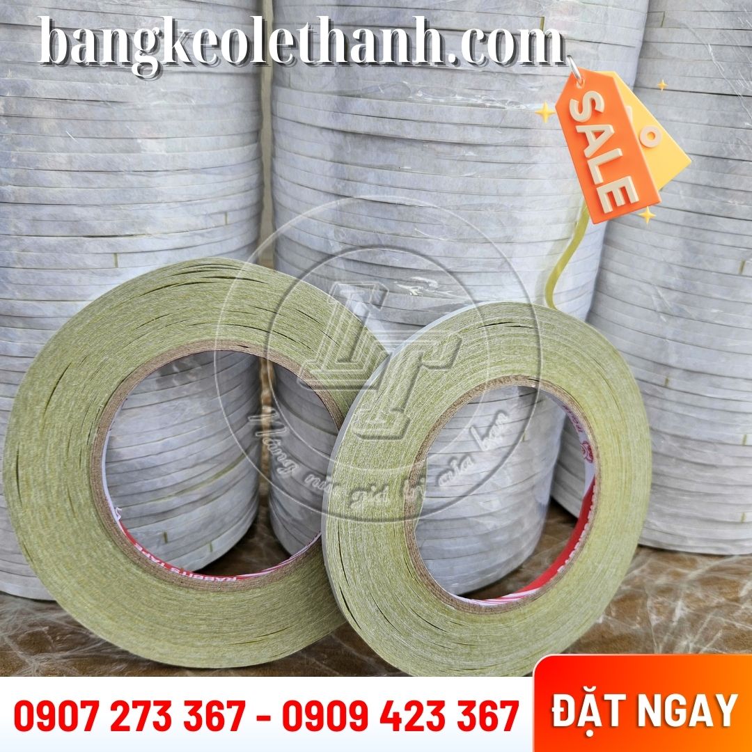 Băng keo 2 mặt dầu vàng