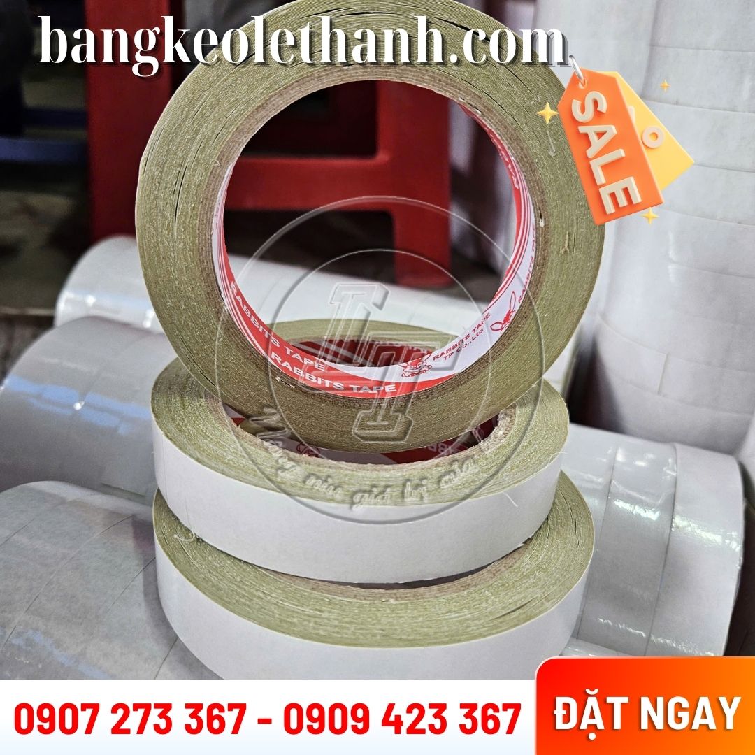 Băng keo 2 mặt dầu vàng