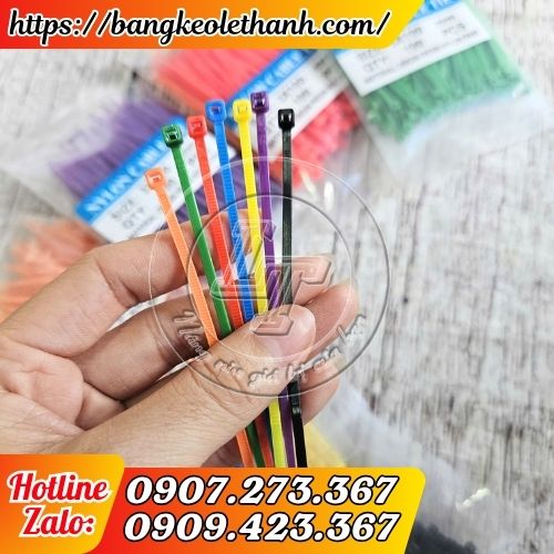 Dây rút nhựa màu 1 tấc