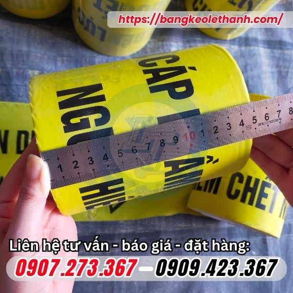 Băng cảnh báo cáp ngầm điện lực 15cmx100m
