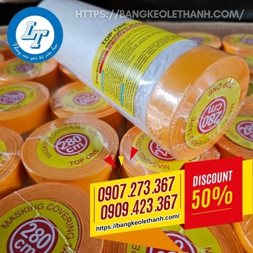 Băng dính che sơn 280cm Băng dính che sơn 280cm