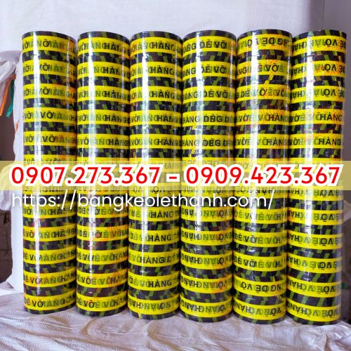 Băng keo in logo, in chữ hàng dễ vỡ Băng keo in logo, in chữ hàng dễ vỡ