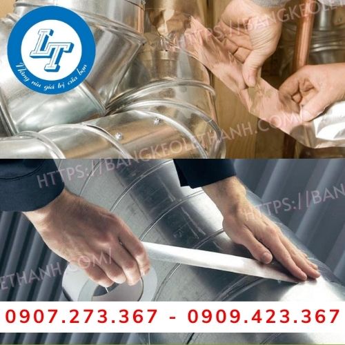 Băng keo nhôm bạc dán ống gió