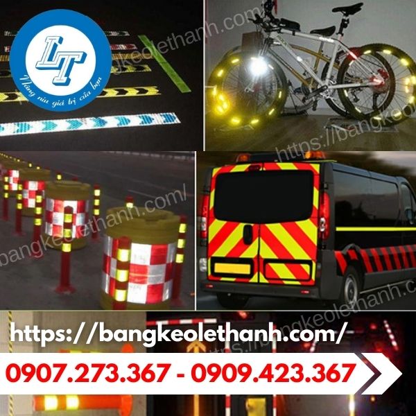 Băng keo phản quang cảnh báo chiếu sáng tốt