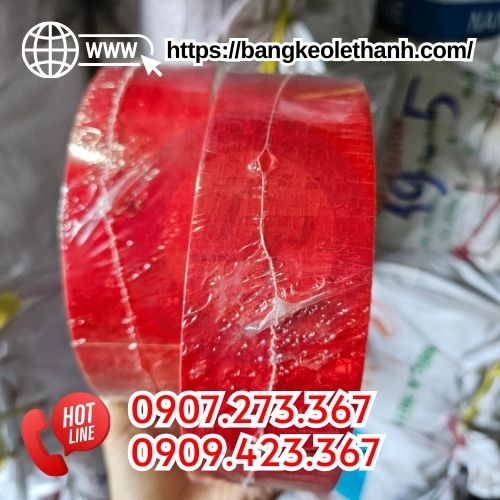 Băng keo phản quang màu đỏ Băng keo phản quang màu đỏ