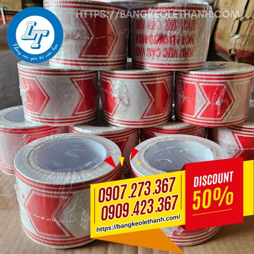 Băng rào công trình trắng đỏ Băng rào công trình trắng đỏ giá rẻ