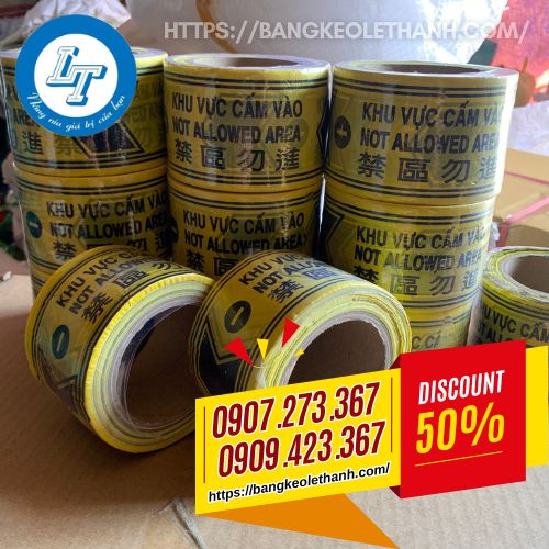 Băng rào công trình vàng đen Băng rào công trình vàng đen giá rẻ