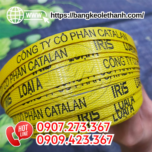 Dây đai in logo nẹp thùng giá rẻ Dây đai in logo nẹp thùng giá rẻ